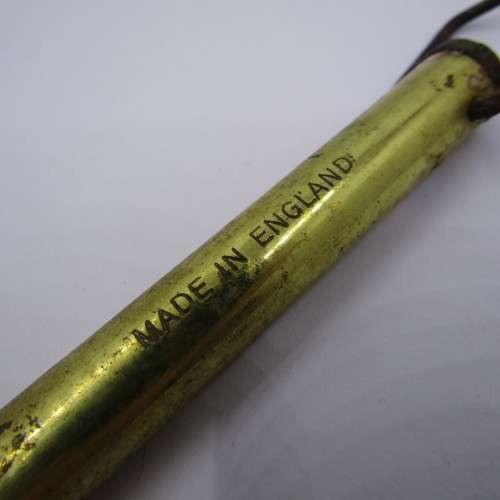 Vintage brass 5 lbs hanging scale - Made in England