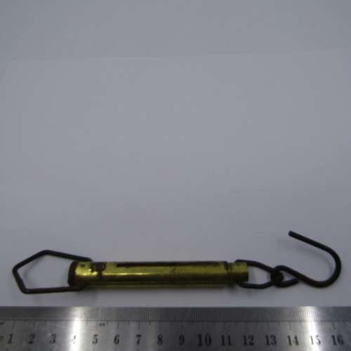 Vintage brass 5 lbs hanging scale - Made in England