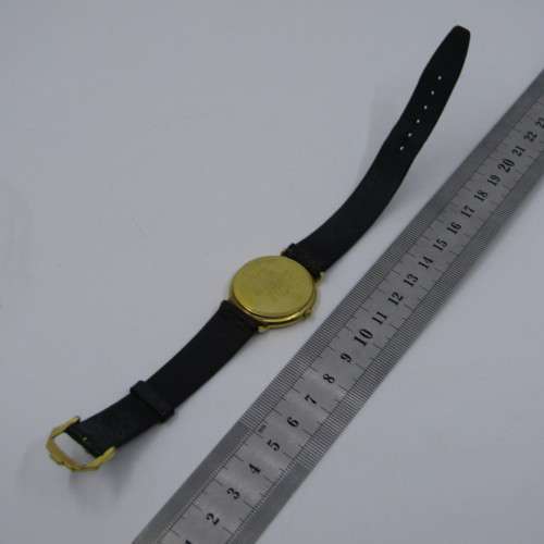 Raymond Weil 9808 quartz 18kt Gold Plated mens watch - 32mm without crown - working