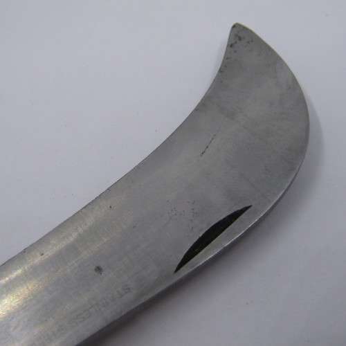 Vintage large pruning knife with wooden handle