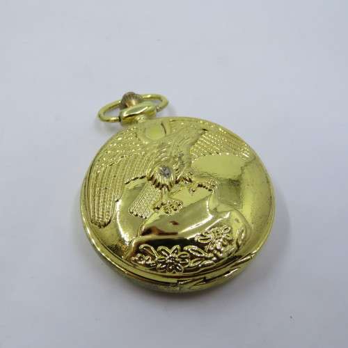 1950`s Style Falcon Full hunter quartz pocketwatch - Hachette pocketwatch collection #21 - Working