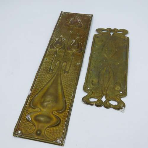 Vintage tinplate door decotations