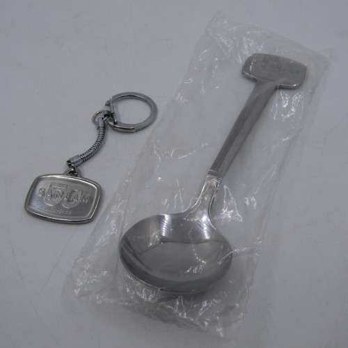 1918-1968 Sanlam 50 Years souvenir spoon and key ring