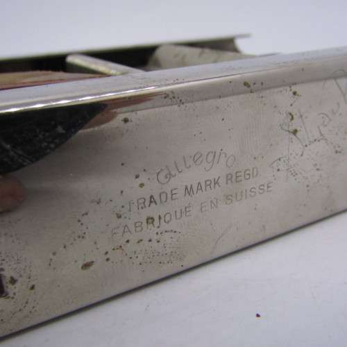 Vintage Allegro safety razor blade sharpener in box