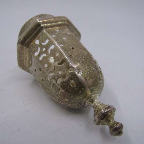 Castor sugar vessel with Sterling Silver top and ring