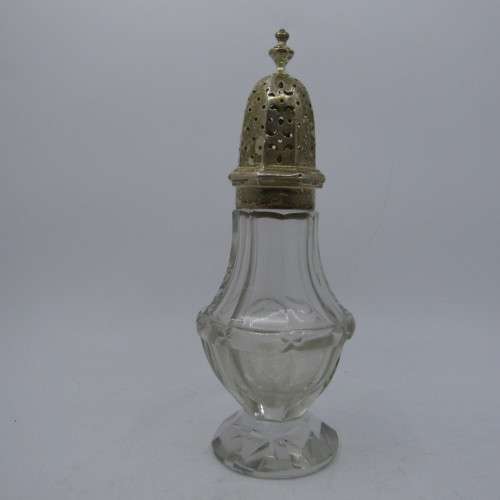 Castor sugar vessel with Sterling Silver top and ring