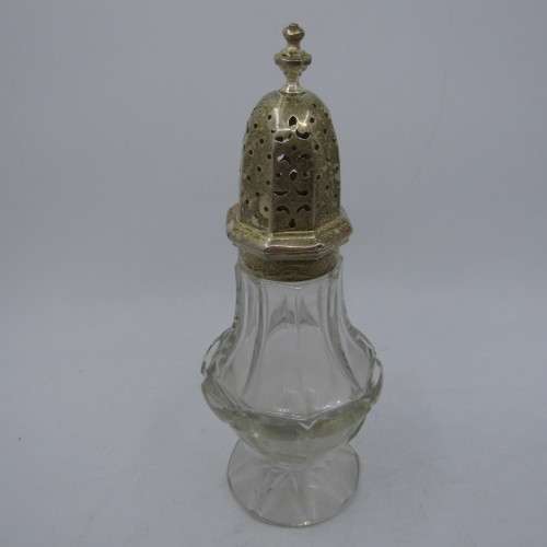 Castor sugar vessel with Sterling Silver top and ring