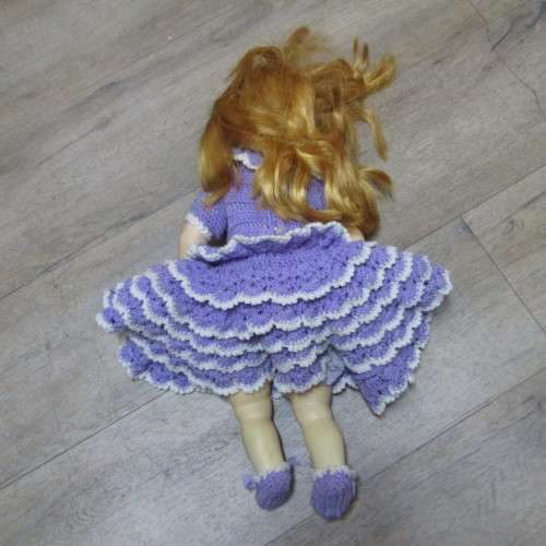 Rubber doll with closing eyes - 56cm