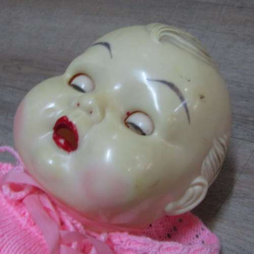 Vintage celluloid and plastic doll - 60cm