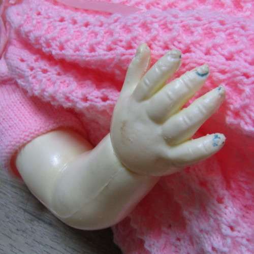 Vintage celluloid and plastic doll - 60cm
