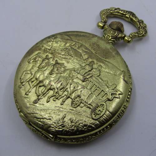 1830`s Style Traveller Quartz pocket watch - Hachette pocket watch collection #12 - working