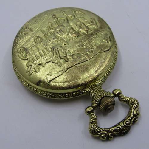 1830`s Style Traveller Quartz pocket watch - Hachette pocket watch collection #12 - working