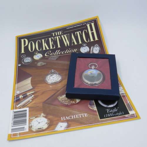Hachette pocketwatch collection #12 - 1800`s Style Eagle full hunter quartz pocketwatch - Working