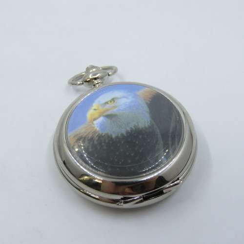 Hachette pocketwatch collection #12 - 1800`s Style Eagle full hunter quartz pocketwatch - Working