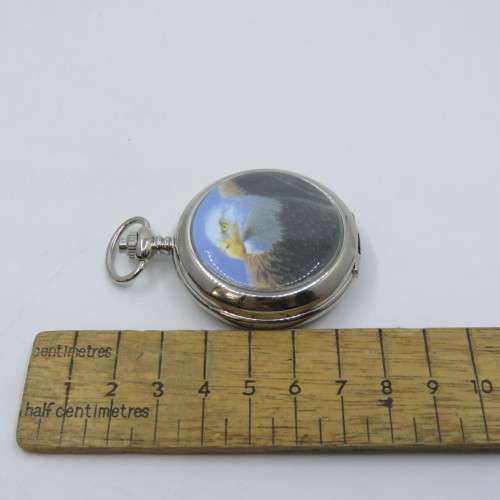 Hachette pocketwatch collection #12 - 1800`s Style Eagle full hunter quartz pocketwatch - Working