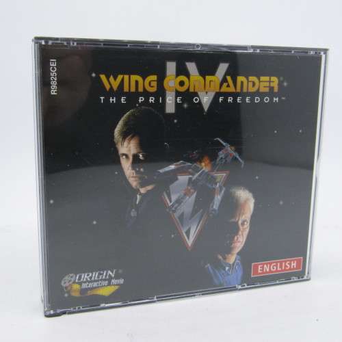 Vintage Wing Commander computer game in box - books and cd`s