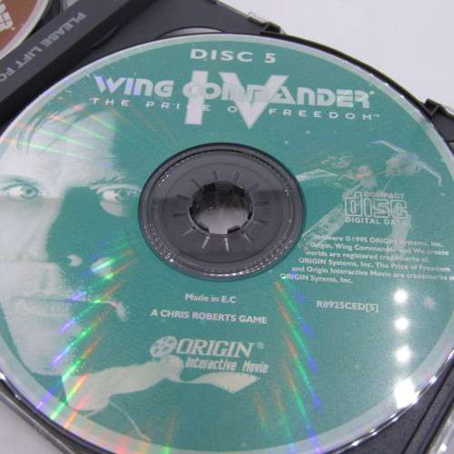Vintage Wing Commander computer game in box - books and cd`s