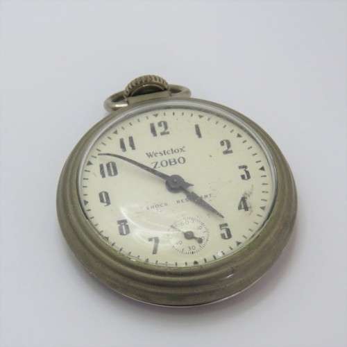 Vintage Westclox Zobo pocketwatch - Working