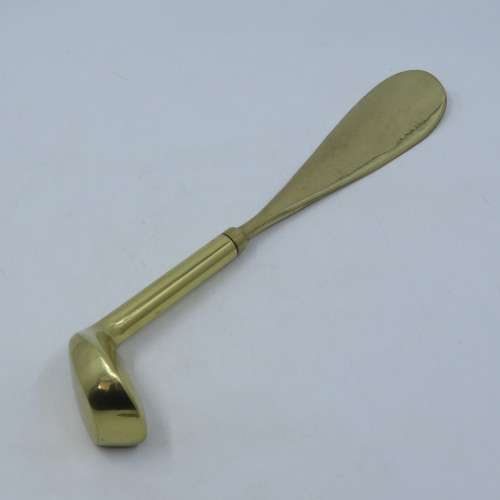 Vintage brass golfers shoe horn