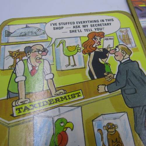 Set of 6 Adult humor cartoon coasters