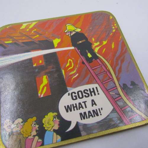 Set of 6 Adult humor cartoon coasters