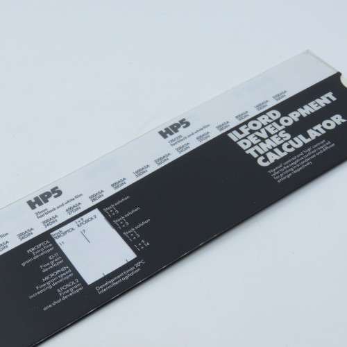 Ilford Development times calculator