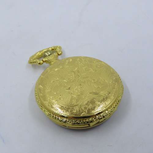 1890`s Style Love Bird full hunter quartz pocketwatch - Hachette pocketwatch collection #5 - Working