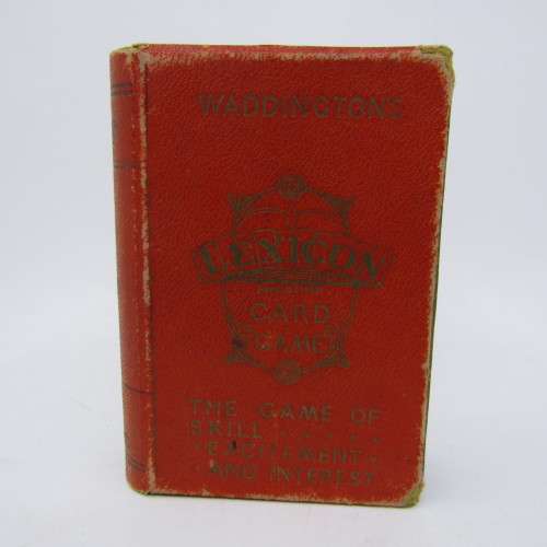 Vintage Waddington`s Lexicon card game