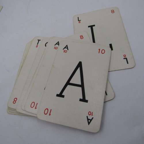 Vintage Waddington`s Lexicon card game