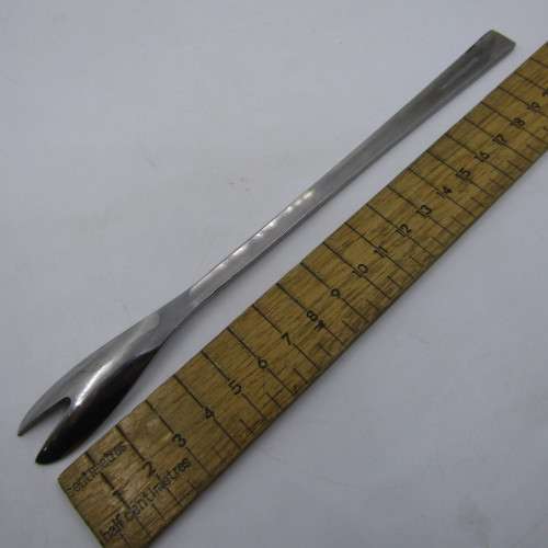 Vintage Japanese stainless steel oyster and mussel set with opener