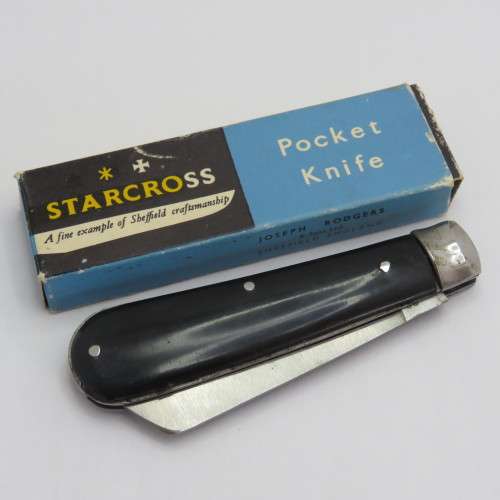 Joseph Rodgers Star Cross pocket knife in box