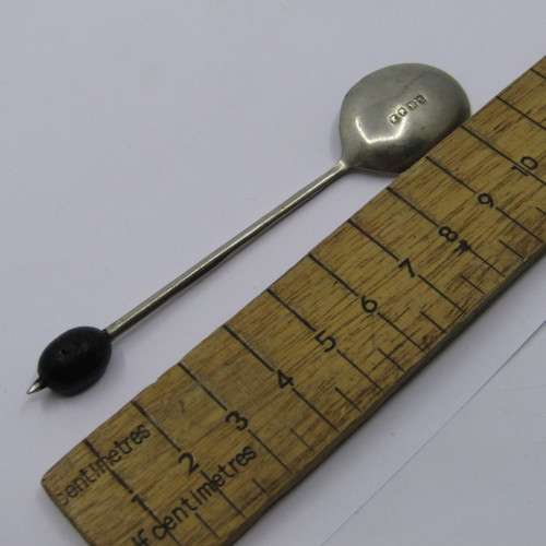 Vintage EPNS coffee bean spoons - x 6