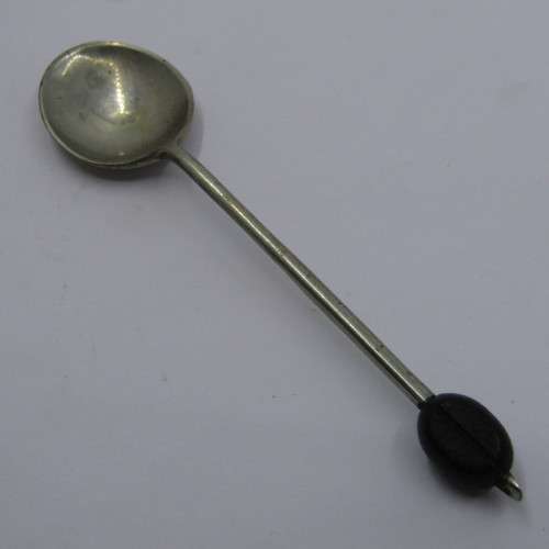 Vintage EPNS coffee bean spoons - x 6