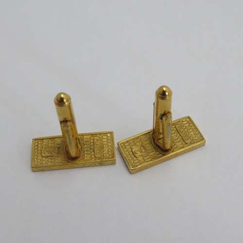 Pair of vintage Bankfin cufflinks in original bag