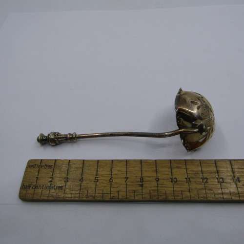 James Dixon silver plated sugar sifter spoon - scans as 90% silver but hallmark indicates silver pla