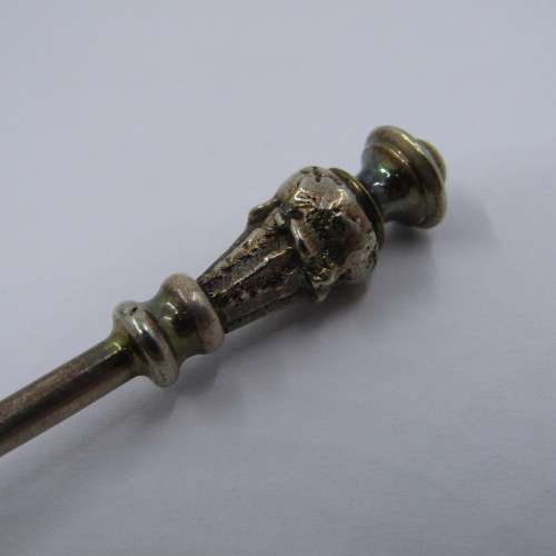 James Dixon silver plated sugar sifter spoon - scans as 90% silver but hallmark indicates silver pla