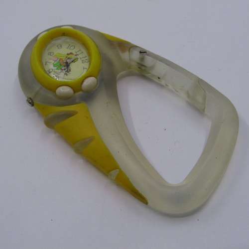 Children`s Carabiner clip watch - working