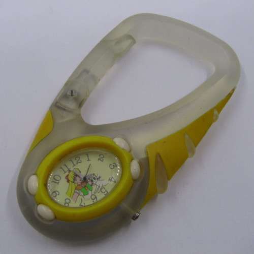 Children`s Carabiner clip watch - working