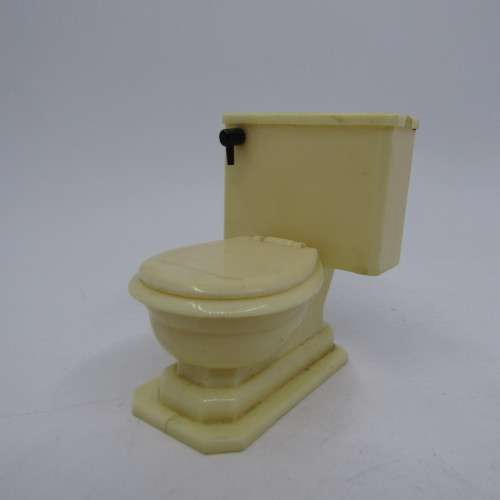 Doll`s House furniture Vintage bathroom fittings / furniture - Batch, Toilet, Bathroom basin