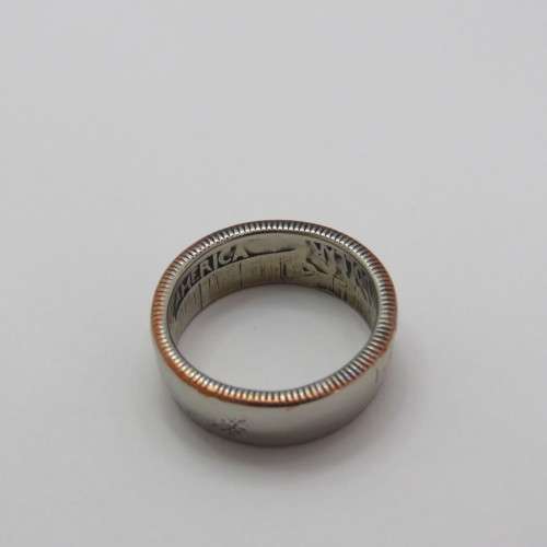 Ring made from USA quarter - Size L