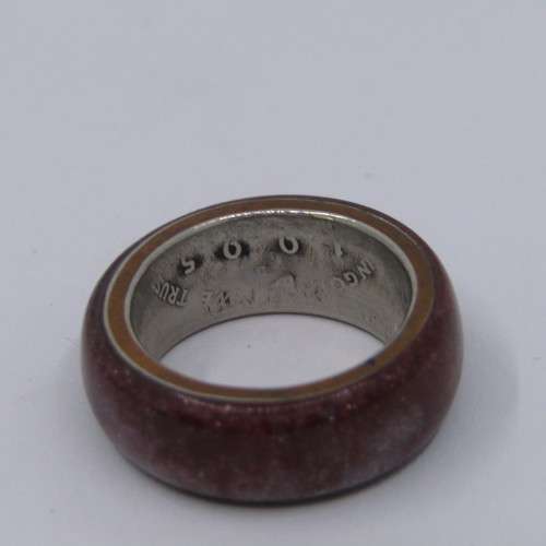 Ring handmade with Liberty half dollar - size Q/8