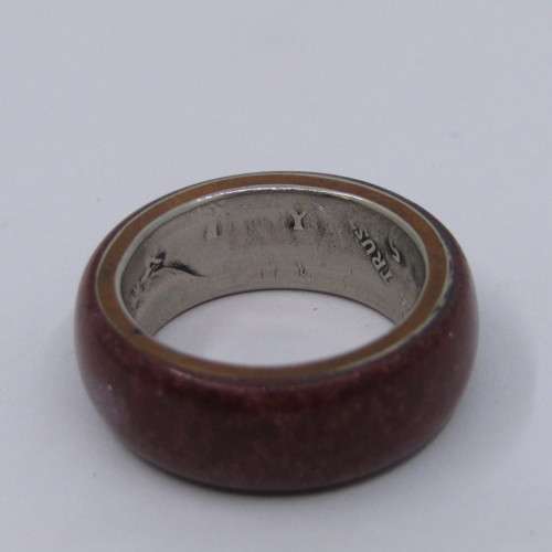Ring handmade with Liberty half dollar - size Q/8