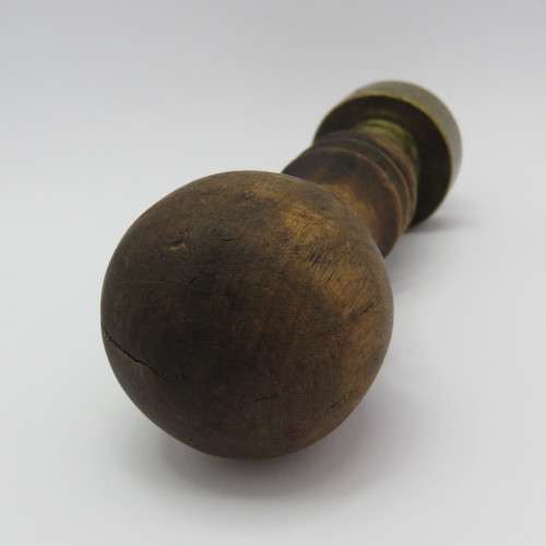 Vintage Fouriespruit Post Office brass wax stamp with wooden handle