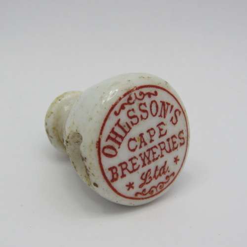 Antique Ohlsson`s Cape Breweries lid for bottle