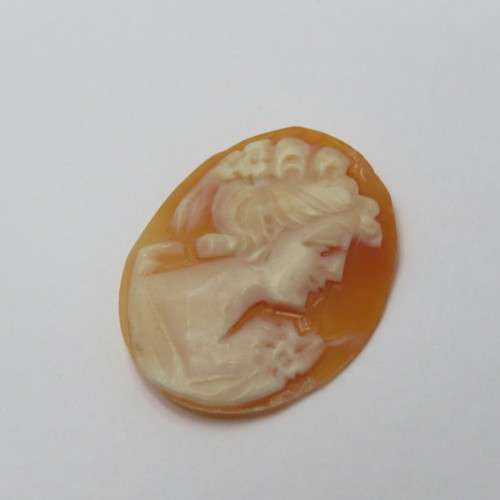 Vintage Cameo for jewellery - 19,6 mm x 24,4 mm