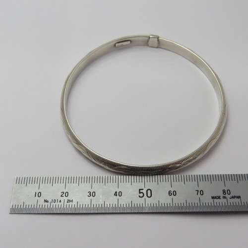 Sterling silver bangle - Weighs 10,0 g