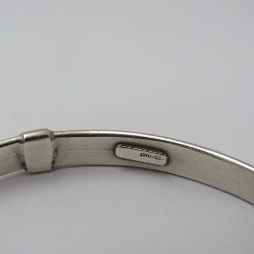 Sterling silver bangle - Weighs 10,0 g