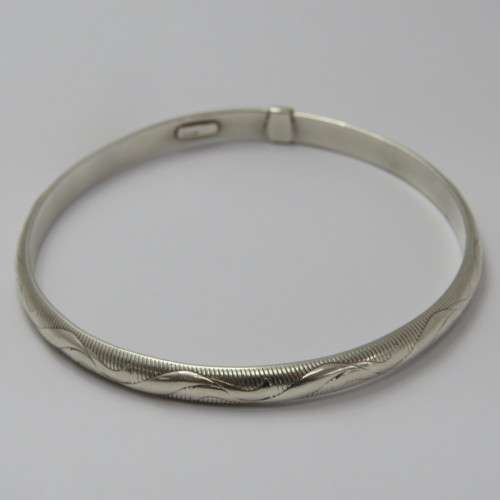 Sterling silver bangle - Weighs 10,0 g