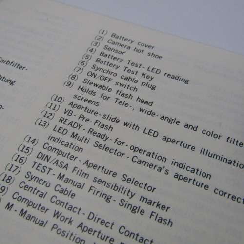 Unomat BC24T electronic flash booklet