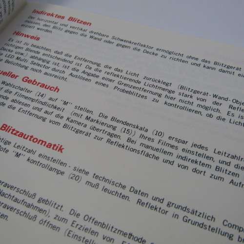 Unomat BC24T electronic flash booklet